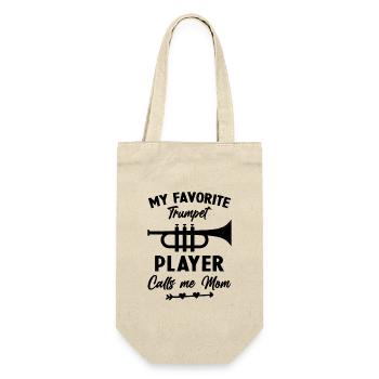 Femme Ma Trompettiste Préférée M'appelle Maman - Sac à bouteille - nature - Devant