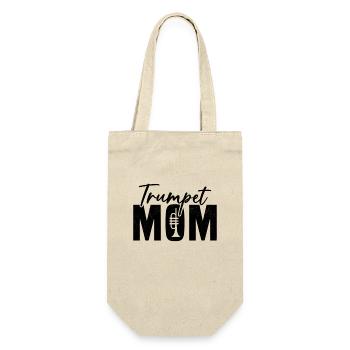 Mom Trumpeter Humor Gift Woman - Gift Bag for Bottles - nature - Front