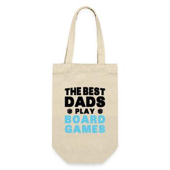 Meilleurs Pères Jouent Jeux de Plateau Cadeau - Sac à bouteille - nature - Devant