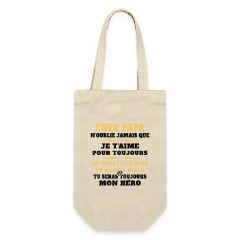 Homme Humour Papa Cadeau Papa Anniversaire - Sac à bouteille - nature - Devant