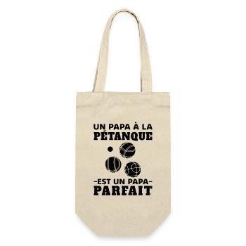 Un Papa à la Pétanque est un Papa Parfait - Sac à bouteille - nature - Devant