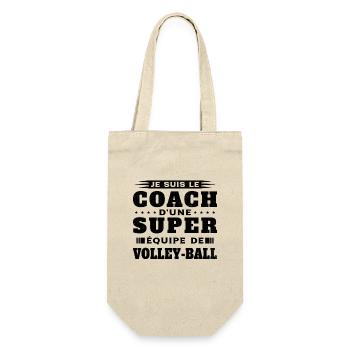 Coach D'une Super Équipe De Volleyball Cadeau - Sac à bouteille - nature - Devant