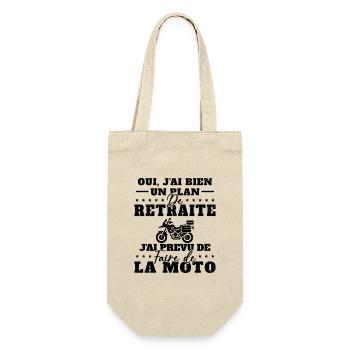 Motard Homme Moto Retraite Cadeau Motorcycle - Sac à bouteille - nature - Devant