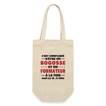 Bogosse Et Formateur Cadeau Meilleur Collègue - Sac à bouteille - nature - Devant