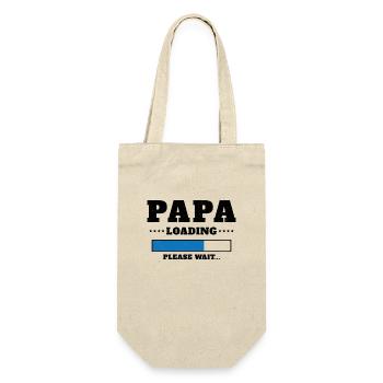 Chargement de Papa Veuillez patienter - Sac à bouteille - nature - Devant