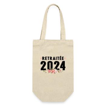 Retraitée 2024 - Sac à bouteille - nature - Devant