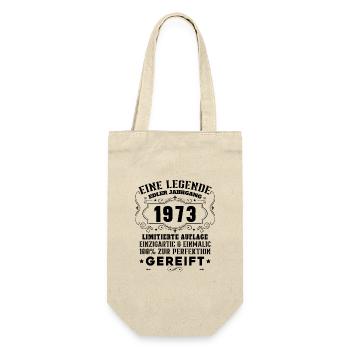 Vinatge 1973 Geburtstagsgeschenk - Geschenkbeutel für Flaschen - Natur - Vorne