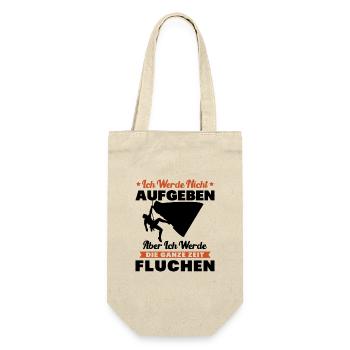 Klettern Ich werde nicht aufgeben fluchen Bouldern - Geschenkbeutel für Flaschen - Natur - Vorne