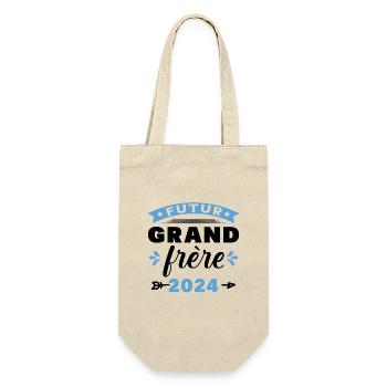 Futur Grand Frère 2024 Enfant Annonce Grossesse - Sac à bouteille - nature - Devant