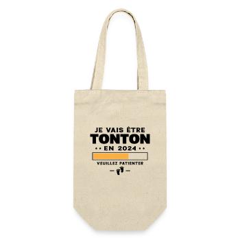 Je Vais Être Tonton 2024 Annonce Futur Tonton - Sac à bouteille - nature - Devant