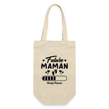 Future Maman Cadeau Nouvelle Naissance Future Mama - Sac à bouteille - nature - Devant