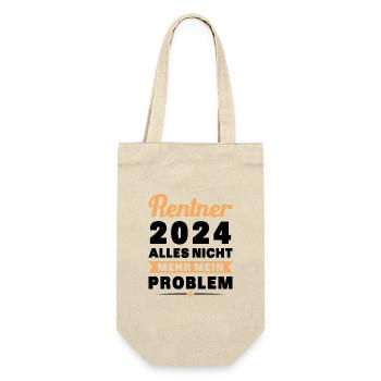 Rentner 2024 Rente Humor Ruhestand - Geschenkbeutel für Flaschen - Natur - Vorne