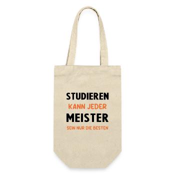 Meister Prüfung Bestanderen Prüfung - Geschenkbeutel für Flaschen - Natur - Vorne
