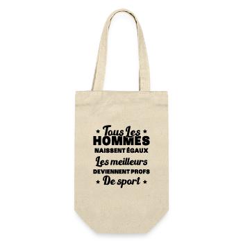 Les meilleurs hommes deviennent profs de sport - Sac à bouteille - nature - Devant
