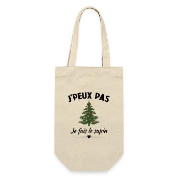 Je peux pas je fais le sapin - Sac à bouteille - nature - Devant