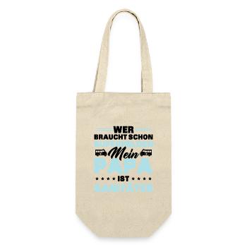 Fun Shirt Geschenk Idee für den Rettungsdienst - Geschenkbeutel für Flaschen - Natur - Vorne