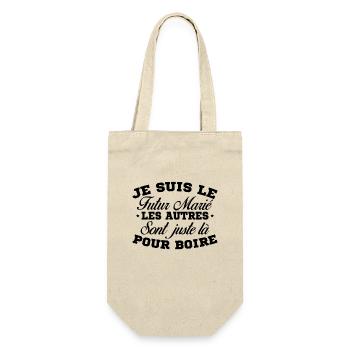 Fête De Célibataire Drôle Pour Un Futur Marié - Sac à bouteille - nature - Devant