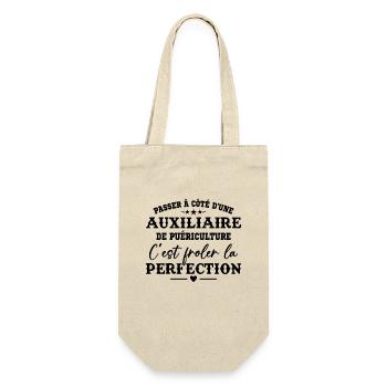 Auxiliaire de puériculture Puéricultrice Métier - Sac à bouteille - nature - Devant