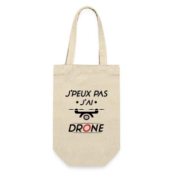 J'peux pas j'ai Drone - Sac à bouteille - nature - Devant