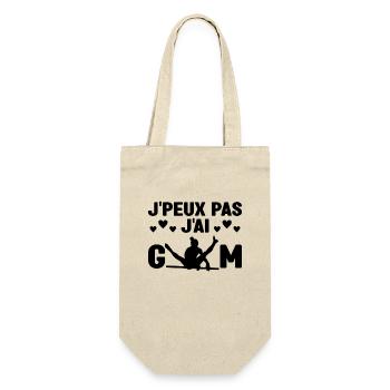 J'Peux Pas J'ai Gym Cadeau Femme gymnaste - Sac à bouteille - nature - Devant
