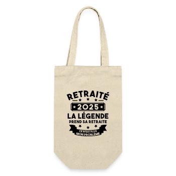 Retraité 2025 Pour Homme Femme Départ Retraite - Sac à bouteille - nature - Devant