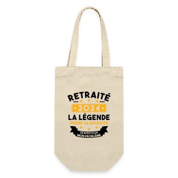 Retraité 2024 Pour Homme Femme Départ Retraite - Sac à bouteille - nature - Devant