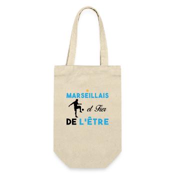 J'aime Marseille Je suis Supporter de Marseille - Sac à bouteille - nature - Devant