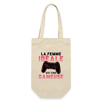 La femme idéale est une gameuse cadeau geek humour - Sac à bouteille - nature - Devant