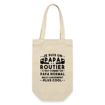 je suis un papa routier / humour papa routier - Sac à bouteille - nature - Devant