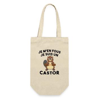 Je M'en Fous Je Suis Un Castor - Castor Doux - Sac à bouteille - nature - Devant