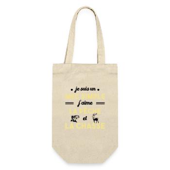 Mec simple Chasse Peche Humour Cadeau - Sac à bouteille - nature - Devant