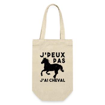 J'Peux Pas J'Ai Cheval Animal Equitation - Sac à bouteille - nature - Devant