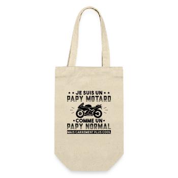 Motard Homme Papy Moto Cadeau Motorcycle Motards - Sac à bouteille - nature - Devant