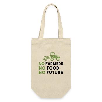 Démo de l’agriculteur Pas d’agriculteurs Pas de nourriture Pas d’avenir Agriculteur - Sac à bouteille - nature - Devant