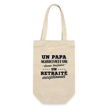 A Farmer Dad Gives an Exceptional Retiree - Gift Bag for Bottles - nature - Front