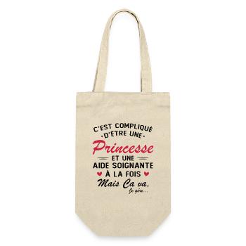 Princess and Caregiver - Gift Bag for Bottles - nature - Front