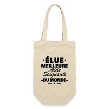 Voted the best caregiver in the world - Gift Bag for Bottles - nature - Front