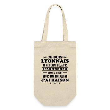 Humour Lyonnais I don't keep my mouth shut - Gift Bag for Bottles - nature - Front