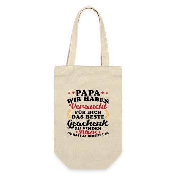 Dad The Best Gift for Father's Day - Gift Bag for Bottles - nature - Front