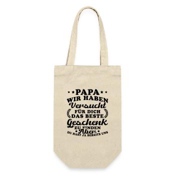 Dad The Best Gift for Father's Day - Gift Bag for Bottles - nature - Front