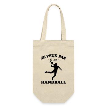 Je peux pas j'ai Handball - Sac à bouteille - nature - Devant
