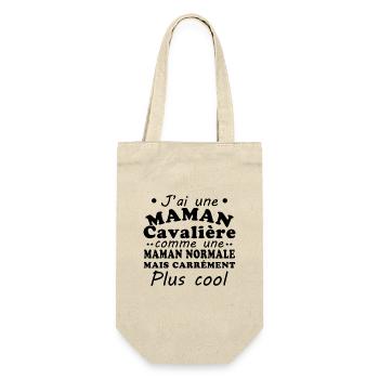 I have a riding mom - Gift Bag for Bottles - nature - Front