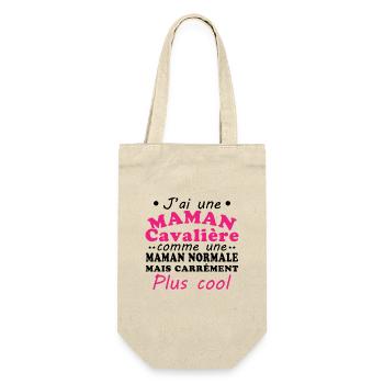 I have a riding mom - Gift Bag for Bottles - nature - Front