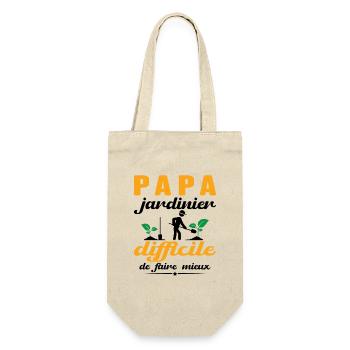 Dad Gardener Gift Hard To Do Better - Gift Bag for Bottles - nature - Front