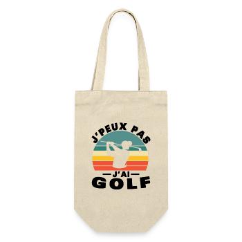 Ich kann kein Golf-Humor-Geschenk haben - Geschenkbeutel für Flaschen - Natur - Vorne
