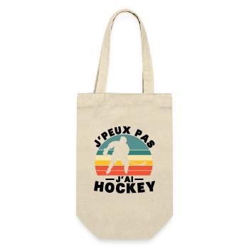 I Can't I Have Hockey Humor Gift - Geschenkbeutel für Flaschen - Natur - Vorne