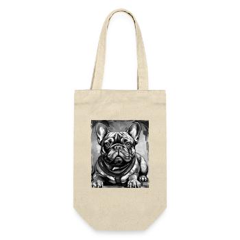 French Bulldog Dog Portrait - Gift Bag for Bottles - nature - Front