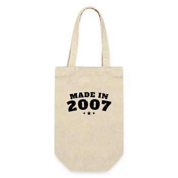 Made in 2007 18 Year Old Birthday Gift - Gift Bag for Bottles - nature - Front