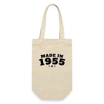 Hergestellt im Baujahr 1955 - Geschenkbeutel für Flaschen - Natur - Vorne