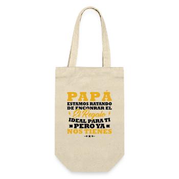 Dad, I've tried to find you the best gift - Gift Bag for Bottles - nature - Front